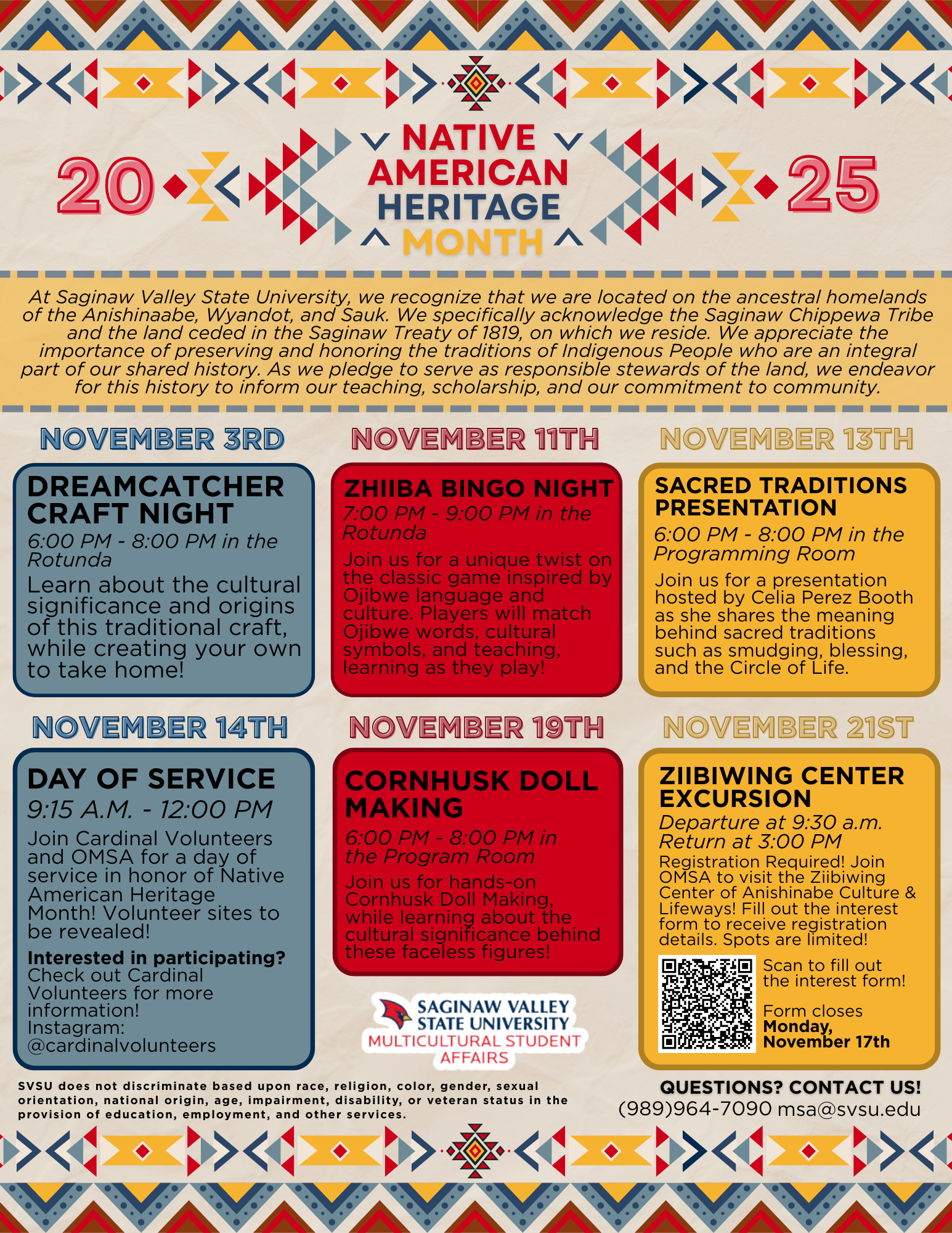 Native American Heritage Month Flyer 2025